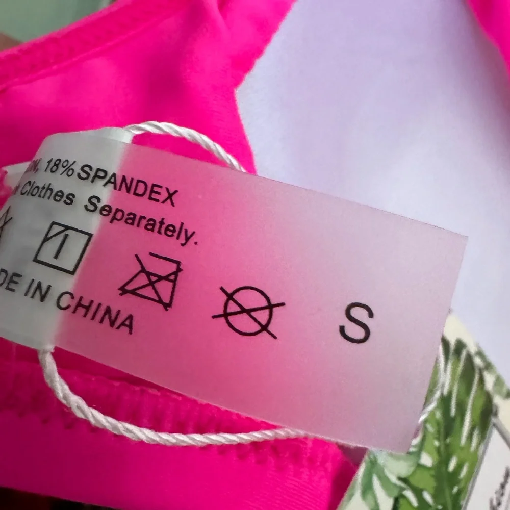 325. SMALL NWT Women Wrap Bikini Top Push Up Padded Swimsuit Top Criss Cross Tie - Picture 7 of 7